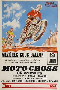 BSA 1960 reprint motorcycle company advertisement print poster - Picture 1 of 1