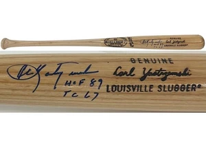 Carl Yastrzemski Signed H&B LS Game Model Bat Red Sox HOF 89 TC 67 Auto PSA COA - Picture 1 of 12