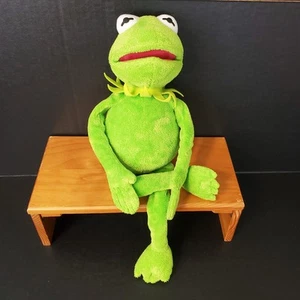 TY Disney Kermit the Frog Muppets Beanie Buddies 16" Plush Green Stuffed Animal  - Picture 1 of 8
