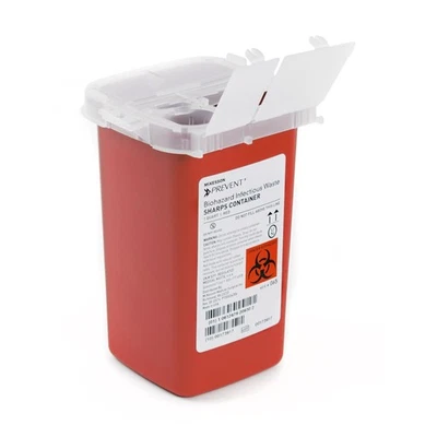 Recipiente McKesson Prevent Sharps 0,25 gal. Estojo de entrada vertical de 80 - Imagem 1 de 4