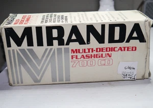 Vintage Miranda 700 CD Multi-Dedicated Flash Gun. Pentax Olympus Canon. Boxed - Picture 1 of 8