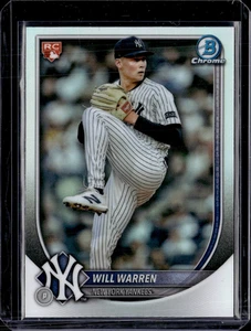 Bowman Chrome #79 Will Warren Red Rookie Variation Refractor Yankees (50E) 2025 - Imagen 1 de 2