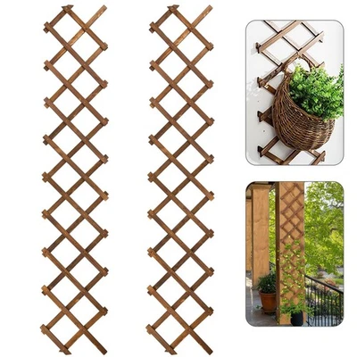 Pack de 2 Enrejados de Pared de Madera Extra Gruesos - Maceta de Pared Expandible Enrejado Pa... Foto 1 de 4