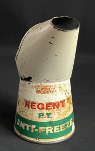 REGENT PT ANTI FREEZE VINTAGE HALF PINT COOLANT OIL POURER GARAGE MEASURING JUG - Picture 1 of 12