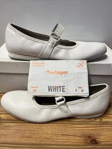 Womens Swinger Square Dance Shoes, Size 7 N (NARROW) White - Picture 1 of 7