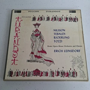 RENATA TEBALDI PUCCINI TURANDOT ROME OPERA HOUSE 1960 RCA 3LP VINYL BOXET - Picture 1 of 6