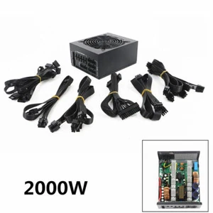 2000W Full Modular ATX  Mining Power Supply Support Display Cards - Picture 1 of 11