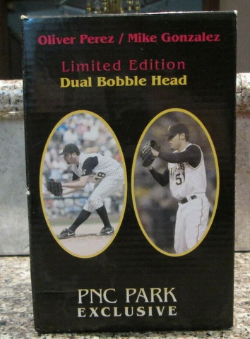OLIVER PEREZ & MIKE GONZALEZ DUAL BOBBLEHEAD SGA PNC PARK PITTSBURGH PIRATES Cover
