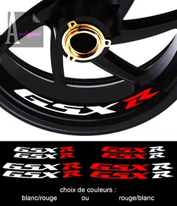 4 X STICKER LISERET JANTE POUR  SUZUKI GSXR GSX-R 600 750 1000 MOTO AUTOCOLLANT - Imagen 1 de 1