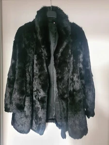C&A Damen Pelzmantel Gr. 50 schwarz - Bild 1 von 1