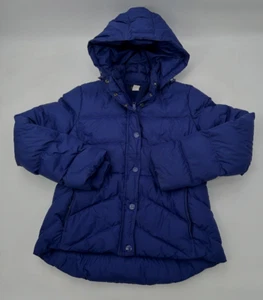 J. Crew Black Sherpa Fleece Lined Goose Down Puffer Jacket 77388 Size L Hoodie - Bild 1 von 10