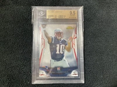 Topps Finest Football RC 2014 Jimmy Garoppolo BGS 9,5 gema como nuevo Foto 1 de 4