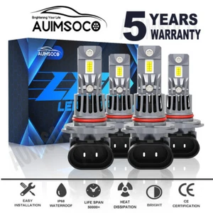 Xenon White LED Headlight Bulbs Kit CSP For Oldsmobile Silhouette Van 1990-2002 - Picture 1 of 16