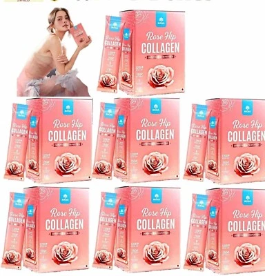 7 X Mana Rose Hip Collagen Powder Drink Brightening Skin Anti-oxidant 7 Sachets - Image 1 of 4