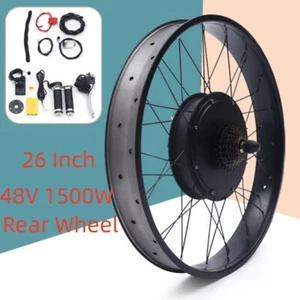 26 Zoll Elektro-Fahrrad Hinterrad Motor E-Bike Conversion Umbausatz 48V 1500W - Bild 1 von 18
