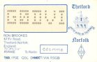 1 x QSL Card Radio UK G0DVI Thetford Norfolk 1986 ≠ S210