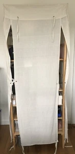 Schrank mit Leinenstoff; 5 Fächern und Kleiderstange - Bild 1 von 5