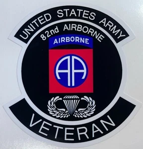 US Army 82nd Airborne Division Veteran Aufkleber Wasserdicht Neu D68 - Bild 1 von 1