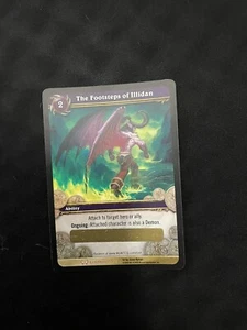 World of Warcraft TCG The Footsteps of Illidan loot card - UNSCRATCHED - Picture 1 of 1