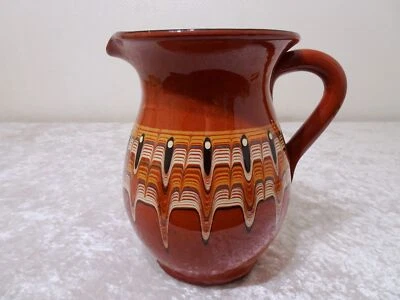 Bulgarien Trojan Design Keramik Ton Vase Krug Vintage um 1960/70 Handmade  - Bild 1 von 4