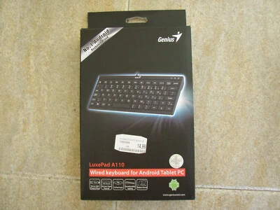 TECLADO GENIUS LUXEPAD A110 -COMPATIBLE ANDROID (SMARTPHONE O TABLET) COMO NUEVO - Imagen 1 de 3