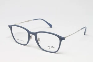Ray Ban Brille Unisex Eckig RX8955-5756 Blau Silber 51-19-140 Kunststoffgestell - Bild 1 von 6