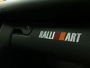 2pcs Dashboard Badge decal sticker Mitsubishi *RALLIART* - Picture 1 of 1