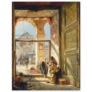 Johann Gustav Adolph Bauernfeind, Das Tor der großen Umayyaden-Moschee, Damaskus - Bild 1 von 3