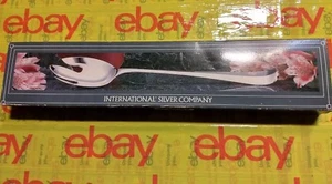 International Silver Company Silver plated Serving Fork 13" L Good - Bild 1 von 5