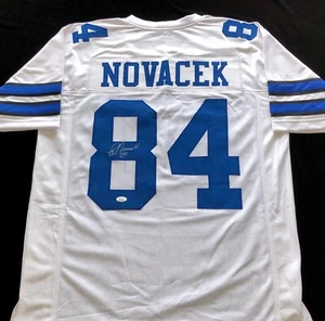 Jay Novacek Signed Autographed White Dallas Football Jersey JSA - Picture 1 of 3