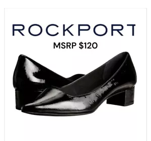 Rockport Total Motion Gracie Pumps – schwarzes Lackleder Größe 8 UVP 120 $ - Bild 1 von 11