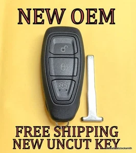 NEW OEM FORD FIESTA FOCUS C-MAX PEPS SMART KEY PROXIMITY REMOTE FOB KR55WK48801 - Picture 1 of 2
