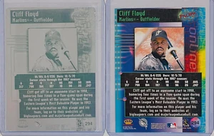1 OF 1 CLIFF FLOYD 1998 PACIFIC ONLINE CARD PRINTING PLATE FLORIDA MARLINS 1/1 - Picture 1 of 2