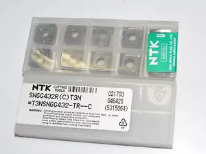 10 Stck. NTK Schneidwerkzeuge SNGG 432R (C) Klasse T3N Keramikeinsätze - Bild 1 von 1