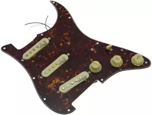 Vintage Tortoise Loaded Electric Guitar Pickguard Prewired Pickguard with Wilkin - Picture 1 of 12