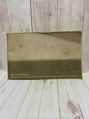 Buick Century Estate Wagon 1980 manual del propietario Foto 1 de 2