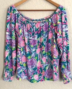 Lilly Pulitzer Damen Top Bluse Gr. L NEU - Bild 1 von 10