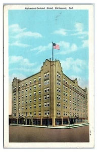 Richmond-Leland Hotel in Richmond Indiana Postkarte - Bild 1 von 2