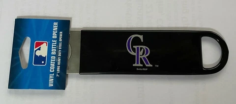 COLORADO ROCKIES 7" PRO FLAT BOTTLE OPENER VINYL COATED MLB  MAN CAVE BARWARE Cover