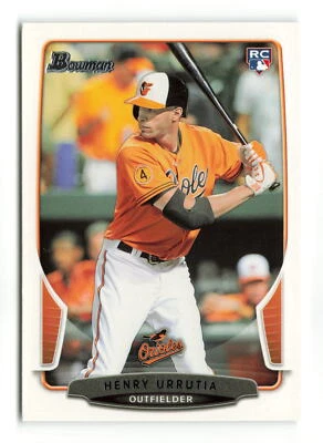 HENRY URRUTIA #8 RC 2013 BOWMAN ORIOLES - Image 1 of 2