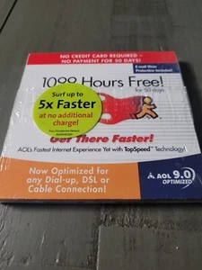 AOL 9.0 Optimized Cd Rom Disc 1099 Free Hours Factory Sealed  - Bild 1 von 8
