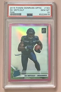 2021 Donruss Optic DK Metcalf #163 Rated Rookie Pink Holo Prizm PSA 10 #65228978