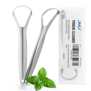 Raspador de lengua quirúrgico de acero inoxidable para adultos y niños 2 piezas - Imagen 1 de 15