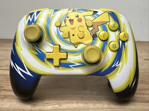 Autentico controller wireless PowerA migliorato Nintendo Switch Pikachu Vortex - Foto 1 di 3