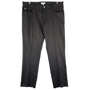 Peter Millar Eb66 Pantaloni Performance Nero Golf Casual 38x32 (Adatti 38x29) - Foto 1 di 8