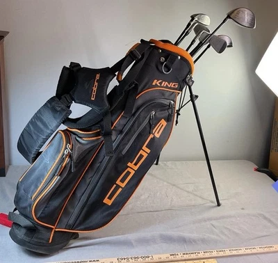 King Cobra Jr Golf Set 6 Piece Irons 7, 8, 9 Drivers 1, 3, 5 + Bag  RH Clubs - Image 1 of 4