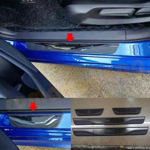 For Honda Civic 2022-2026 Black Outer Door Sill Scuff Plate Guard Panel Cover 4P - Picture 1 of 5