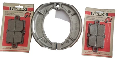 COPPIA FRENI ANTERIORE POSTERIORE YAMAHA XJ 550 CC 1981  1982 1983 1984 - Immagine 1 di 4