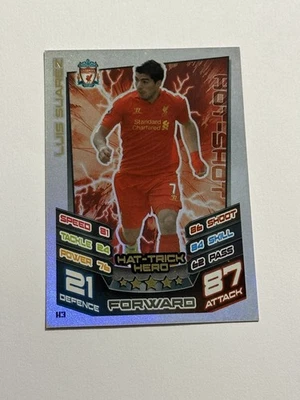 MATCH ATTAX EXTRA 2012/13 12/13 LUIS SUAREZ HAT-TRICK HERO NO H3 - Image 1 of 2