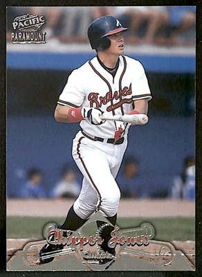 1998 Pacific Paramount #130 Chipper Jones Atlanta Braves - Image 1 of 2